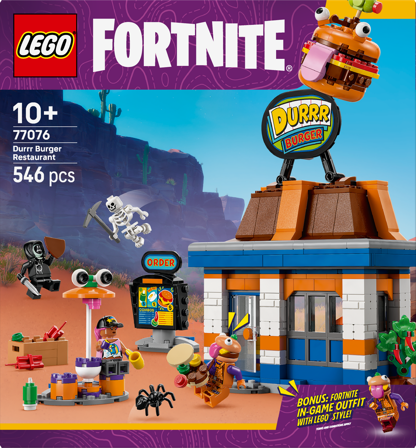 LEGO Durrr Burger Restaurant 77076 Fortnite