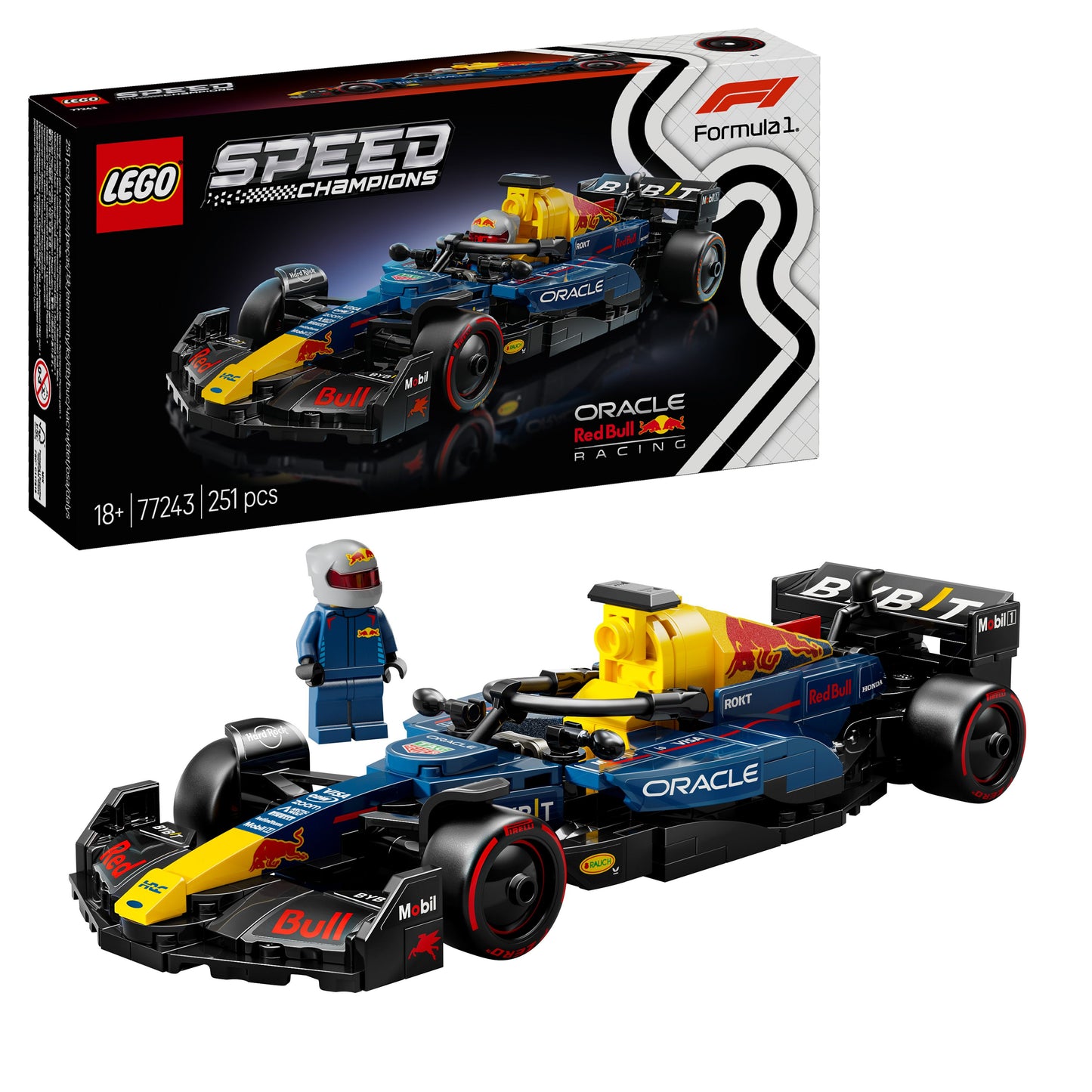 LEGO Red Bull Racing F 1 Formule Max Verstappen 77243 Speedchampions