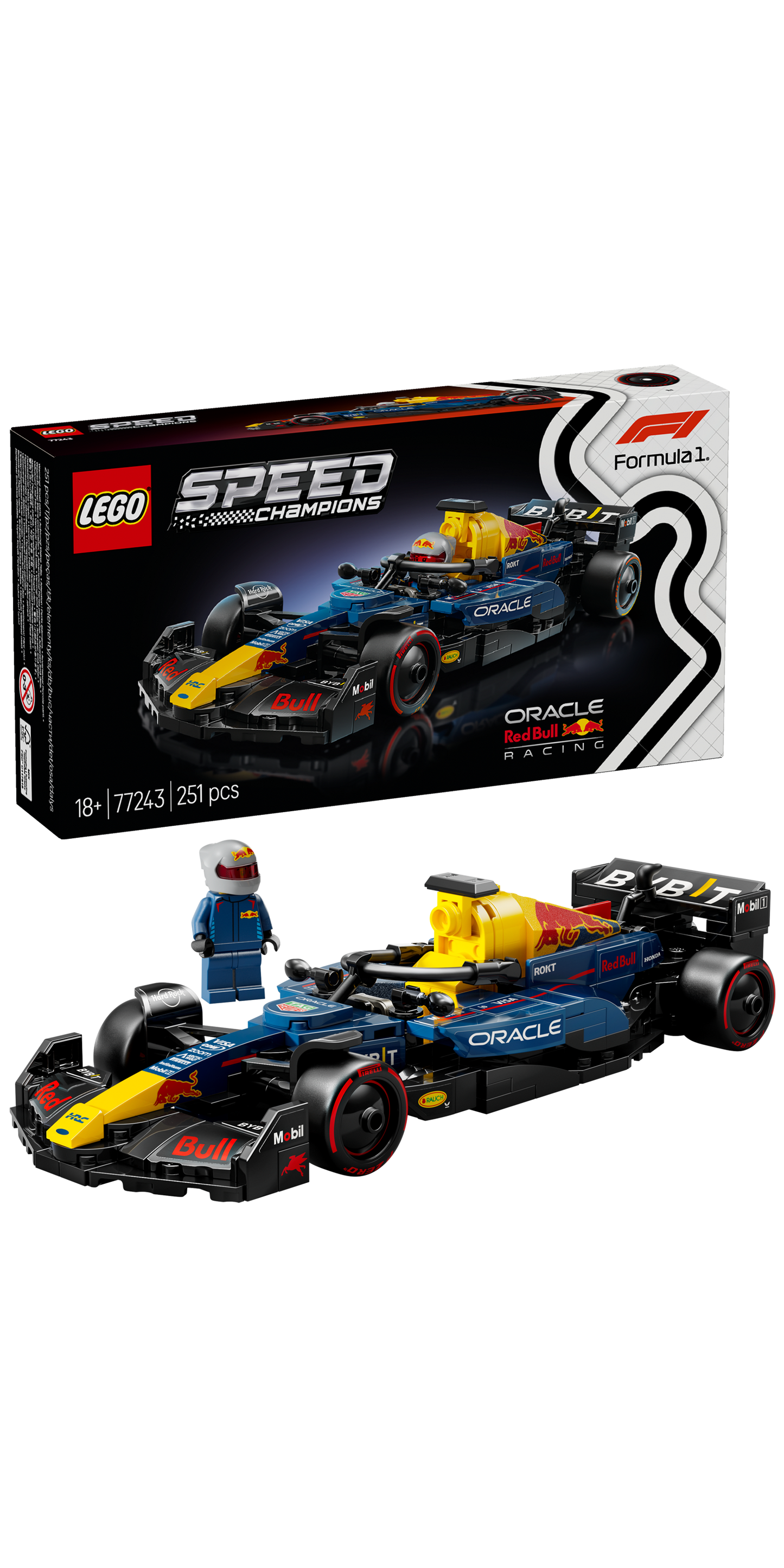 LEGO Red Bull Racing F 1 Formule Max Verstappen 77243 Speedchampions