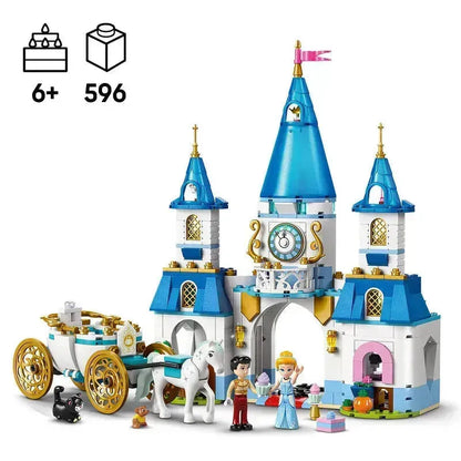LEGO Assepoesters kasteel en paardenkoets 43275 Disney