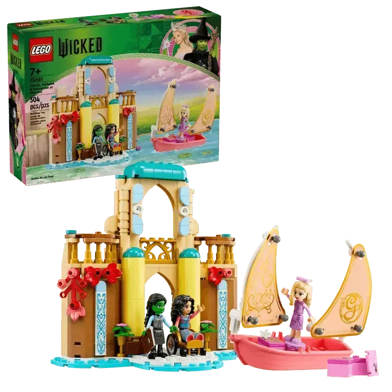 LEGO Glinda, Elphaba en Nessarose op Shiz University 75681 Wicked