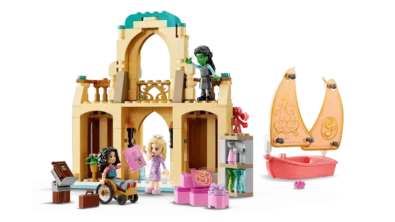 LEGO Glinda, Elphaba en Nessarose op Shiz University 75681 Wicked