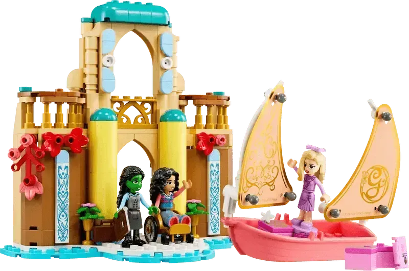 LEGO Glinda, Elphaba en Nessarose op Shiz University 75681 Wicked