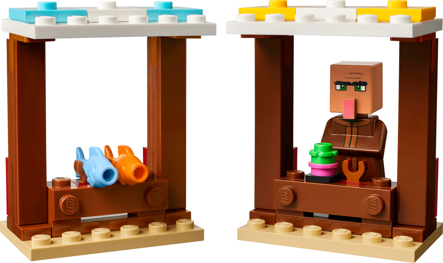 LEGO De Ghast-ballon aanval op het dorp 21273 Minecraft