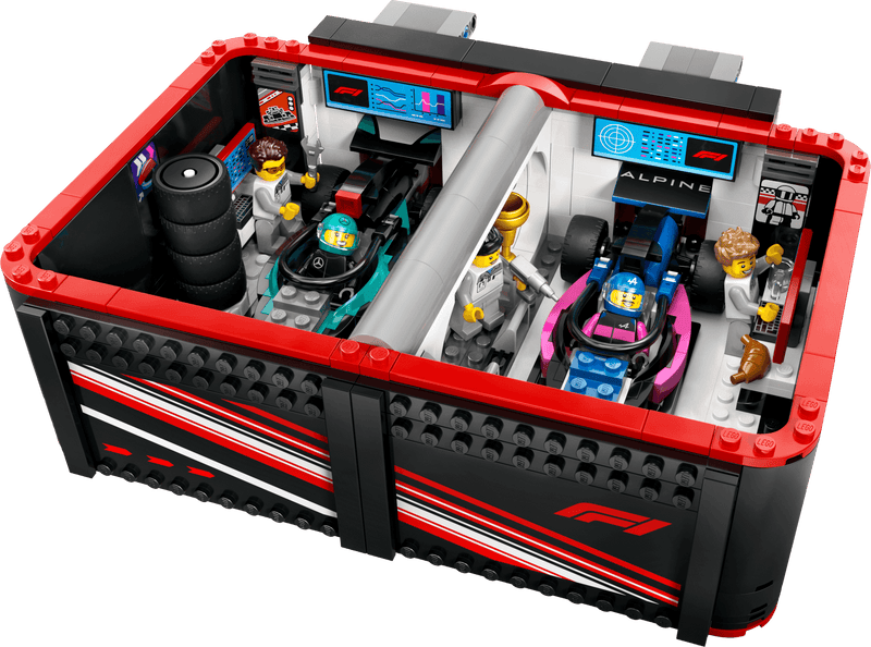 LEGO Pit Box with Mercedes AMG and Alpine F1 Cars 60444 City (Delivery: January 1, 2025)