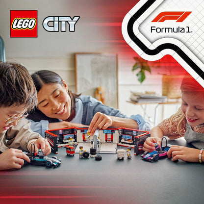 LEGO Pit Box with Mercedes AMG and Alpine F1 Cars 60444 City (Delivery: January 1, 2025)