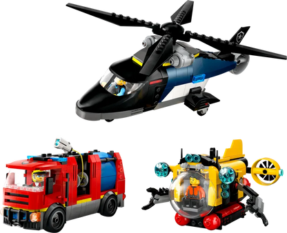 LEGO Helicopter, Fire Truck and Submarine 60462 City (Pre-Order: January 2025)