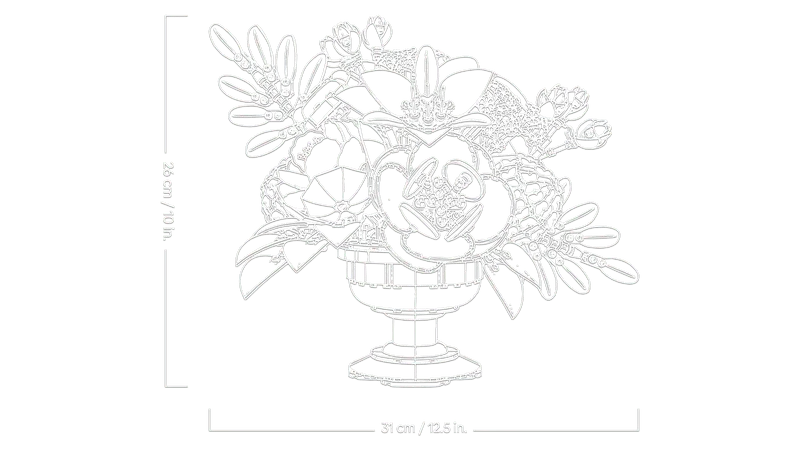 LEGO Flower Arrangement 10345 Botanical Collection (expected February 2025)