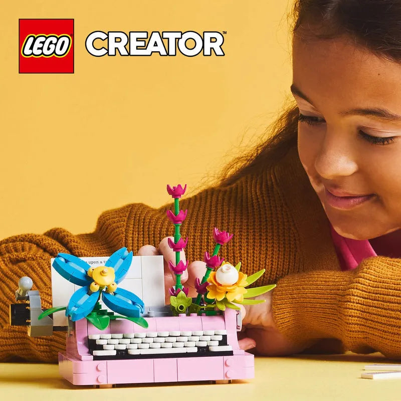 LEGO Typemachine met bloemen 31169 Creator 3-in-1