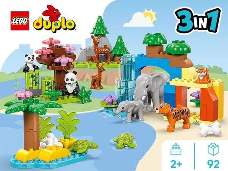 LEGO 3in1 Wild Animal Families 10446 DUPLO @ 2TTOYS | Official LEGO shop😊🥰 LEGO €. 67.99