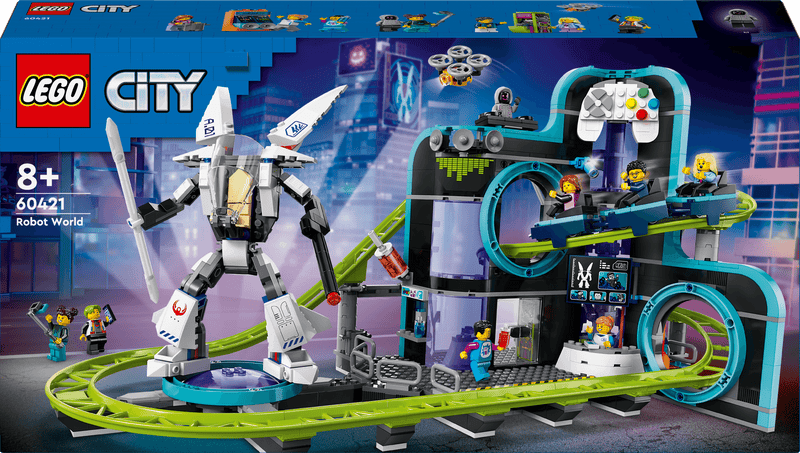 LEGO Achtbaan in Robot wereld 60421 City LEGO CITY @ 2TTOYS | Official LEGO shop😊🥰 LEGO €. 84.99