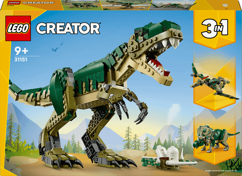 LEGO Angstaanjagende T-Rex 31151 Creator LEGO CREATOR 3 IN 1 @ 2TTOYS | Official LEGO shop😊🥰 LEGO €. 49.99