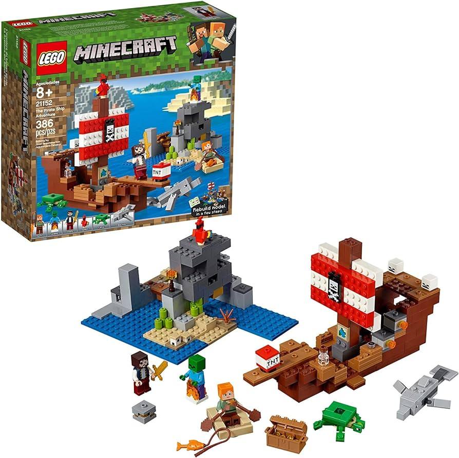 LEGO Avontuur op het piratenschip 21152 Minecraft LEGO MINECRAFT @ 2TTOYS | Official LEGO shop😊🥰 LEGO €. 47.49