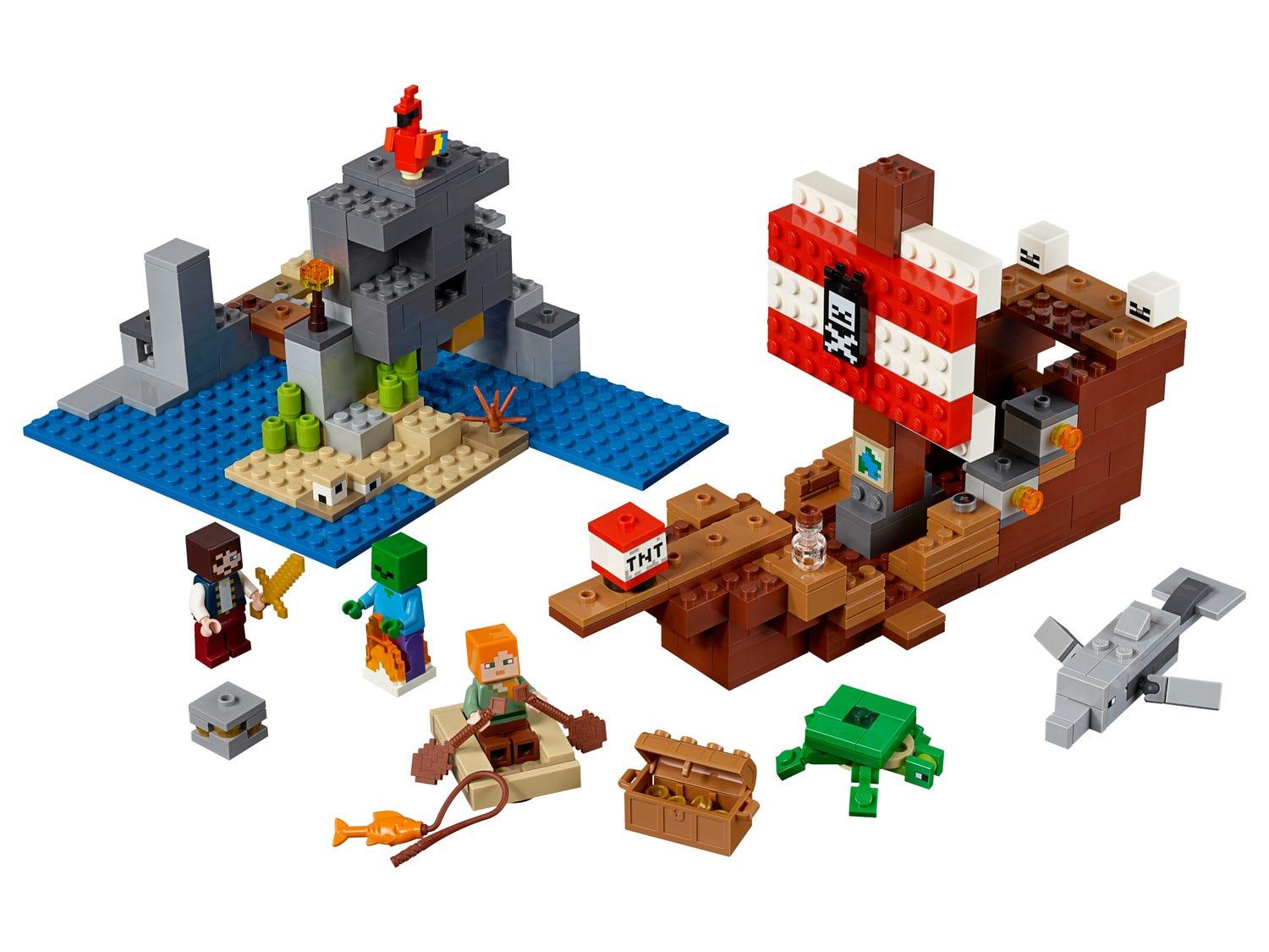 LEGO Avontuur op het piratenschip 21152 Minecraft LEGO MINECRAFT @ 2TTOYS | Official LEGO shop😊🥰 LEGO €. 47.49