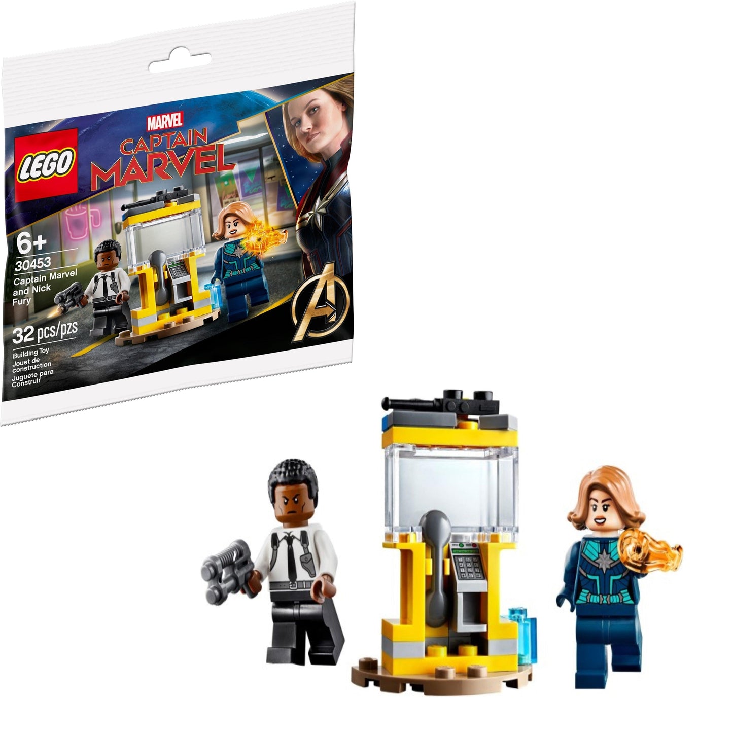 LEGO Captain Marvel and Nick Fury 30453 Marvel Super Heroes LEGO SUPERHEROES @ 2TTOYS | Official LEGO shop😊🥰 LEGO €. 3.99