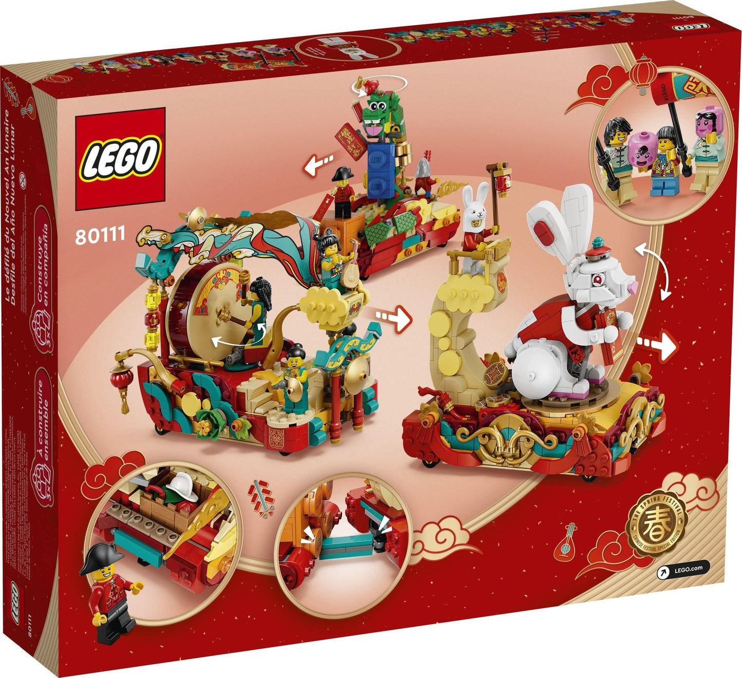 LEGO Chinees Nieuwjaar parade 80111 Chinees Nieuwjaar LEGO CHINEES NIEUWJAAR @ 2TTOYS | Official LEGO shop😊🥰 LEGO €. 132.49