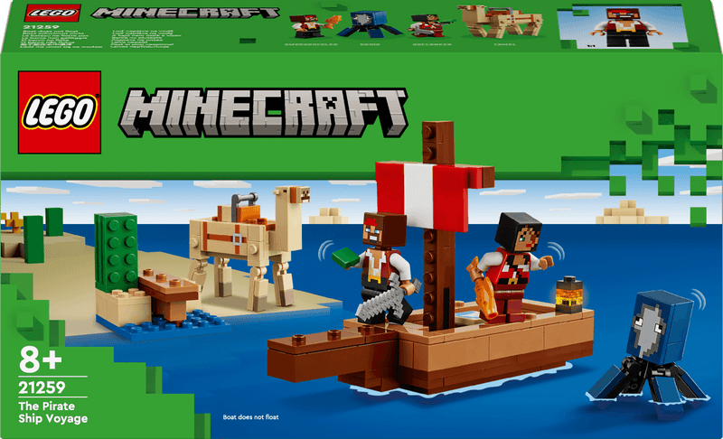 LEGO De Piratenschipreis - Zeil het avontuur tegemoet 21259 Minecraft LEGO MINECRAFT @ 2TTOYS | Official LEGO shop😊🥰 LEGO €. 12.98