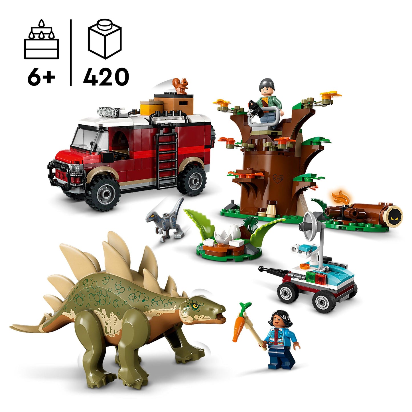 LEGO Dinosaurusmissies: Stegosaurus ontdekking 76965 Jurassic World LEGO JURASSIC WORLD @ 2TTOYS | Official LEGO shop😊🥰 LEGO €. 54.99