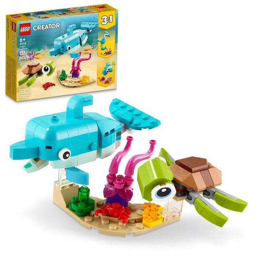 LEGO Dolfijn en Schildpad 31128 Creator 3-in-1 LEGO CREATOR @ 2TTOYS | Official LEGO shop😊🥰 LEGO €. 9.99