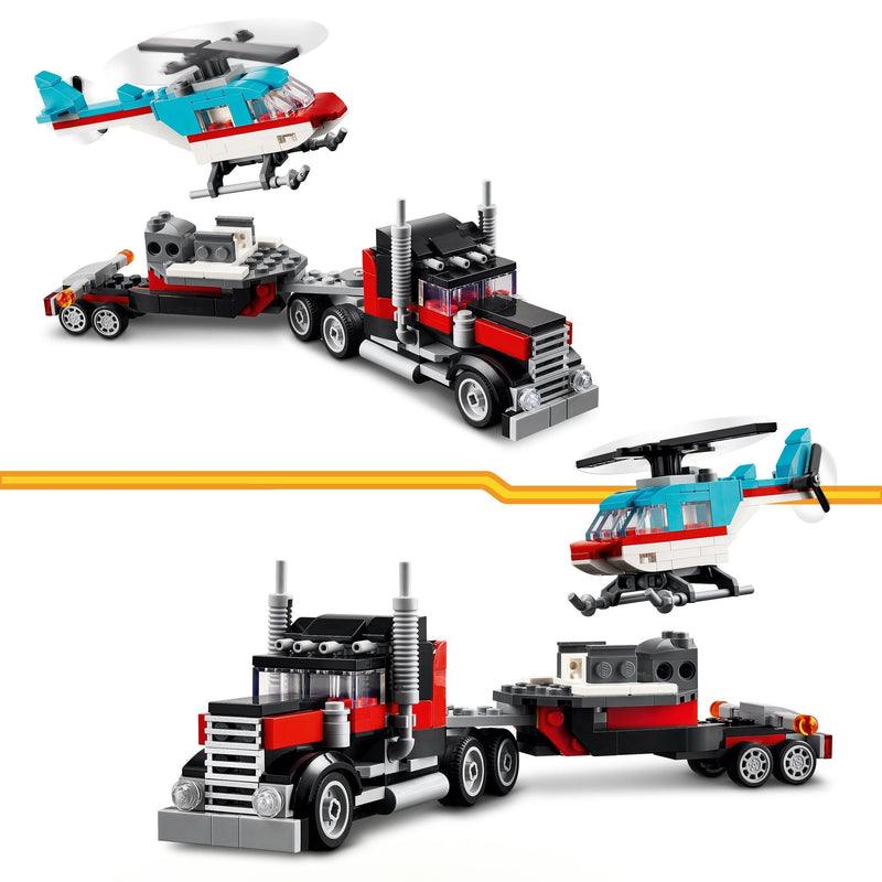 LEGO Flatbed Truck with Helicopter 31146 Creator 3 in 1 LEGO CREATOR 3 IN 1 @ 2TTOYS | Official LEGO shop😊🥰 LEGO €. 19.99