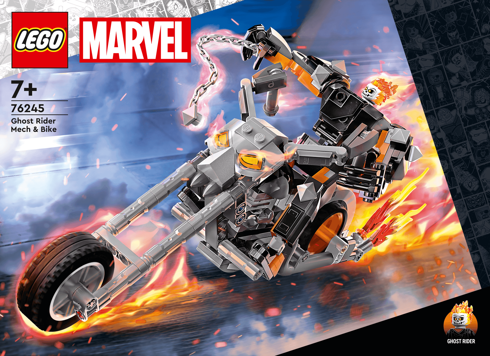 LEGO Ghost Rider Mech & motor 76245 City LEGO SUPERHEROES @ 2TTOYS | Official LEGO shop😊🥰 LEGO €. 29.49