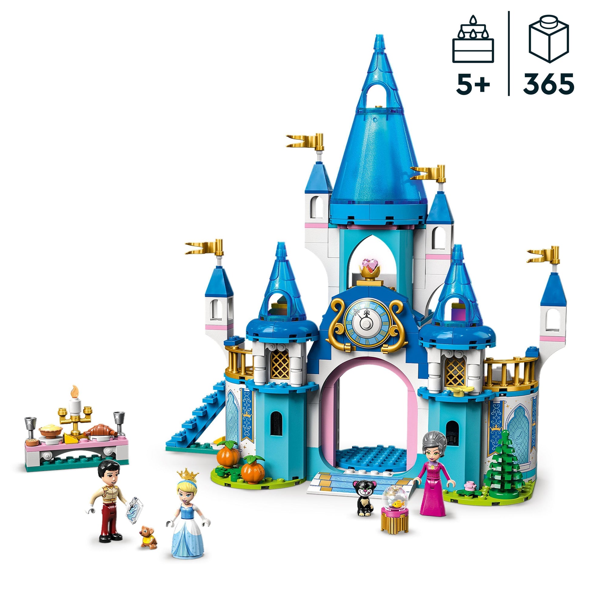 LEGO Het Disney kasteel van Assepoester en de knappe prins 43206 Disney LEGO DISNEY SPROOKJES @ 2TTOYS | Official LEGO shop😊🥰 LEGO €. 71.99