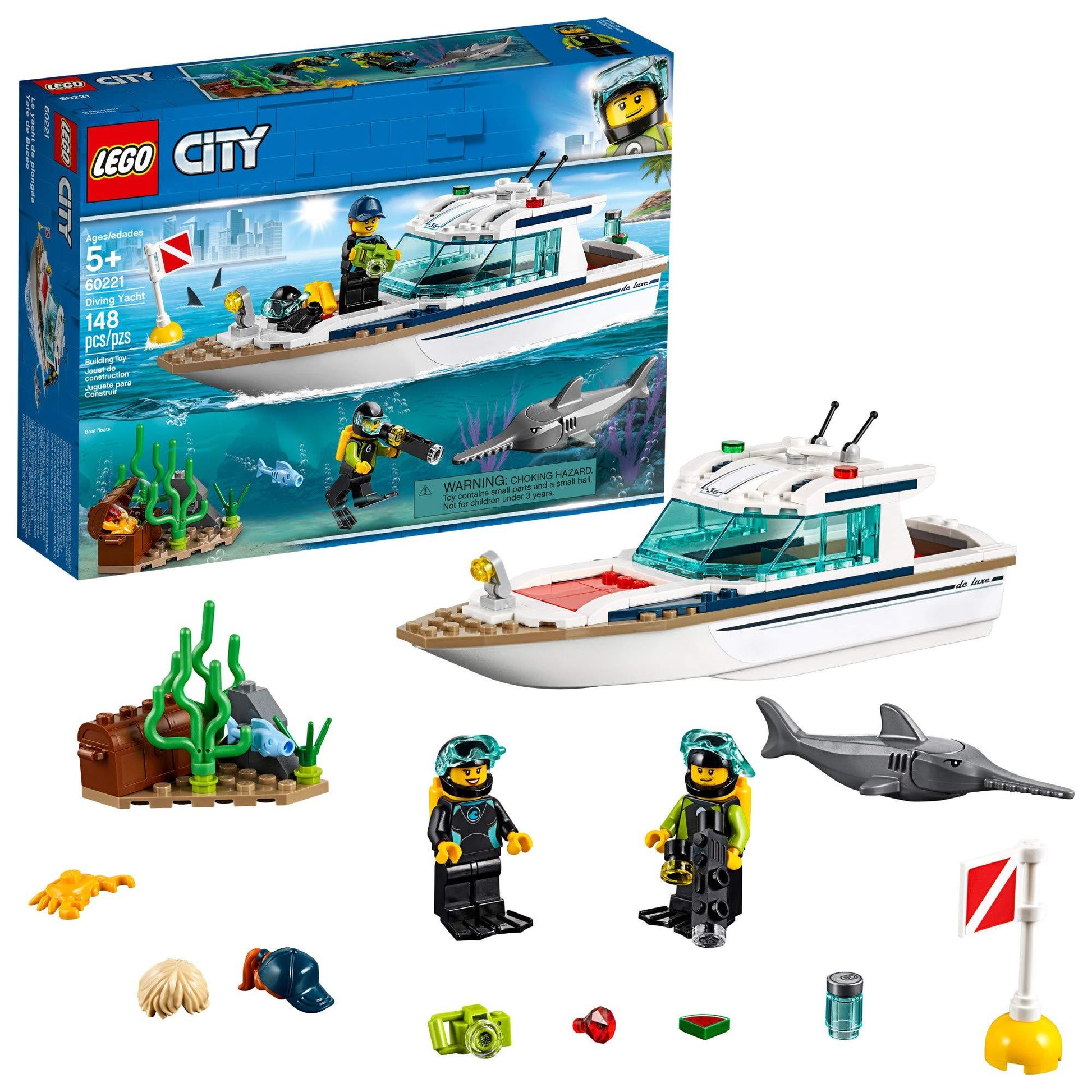 LEGO Luxe Duikjacht met duikers 60221 City LEGO CITY ONDERWATER @ 2TTOYS | Official LEGO shop😊🥰 LEGO €. 16.49