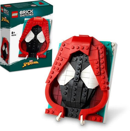 LEGO Miles Morales afbeelding 40536 Spiderman Bricksketches LEGO BRICKHEADZ @ 2TTOYS | Official LEGO shop😊🥰 LEGO €. 16.99