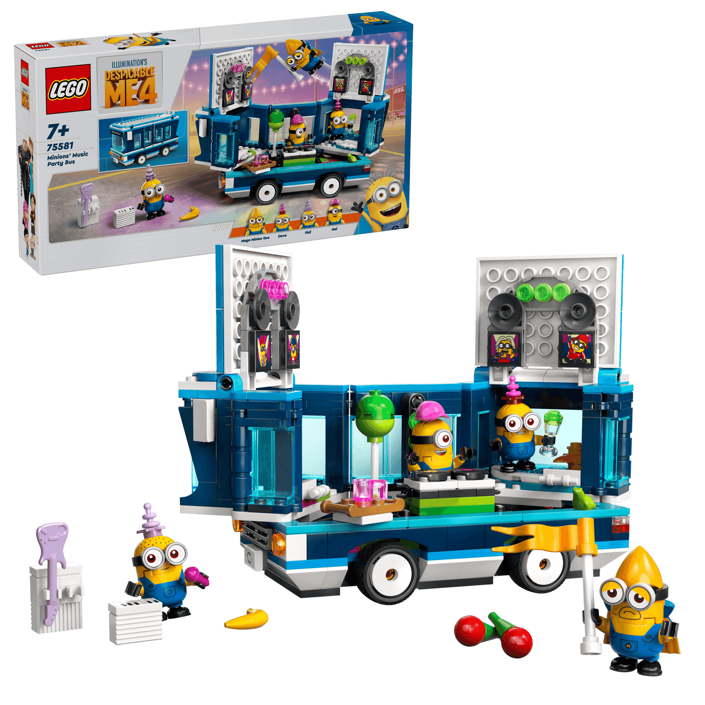 LEGO Muzikale feestbus van de Minions 75581 Minions LEGO MINIONS @ 2TTOYS | Official LEGO shop😊🥰 LEGO €. 33.98