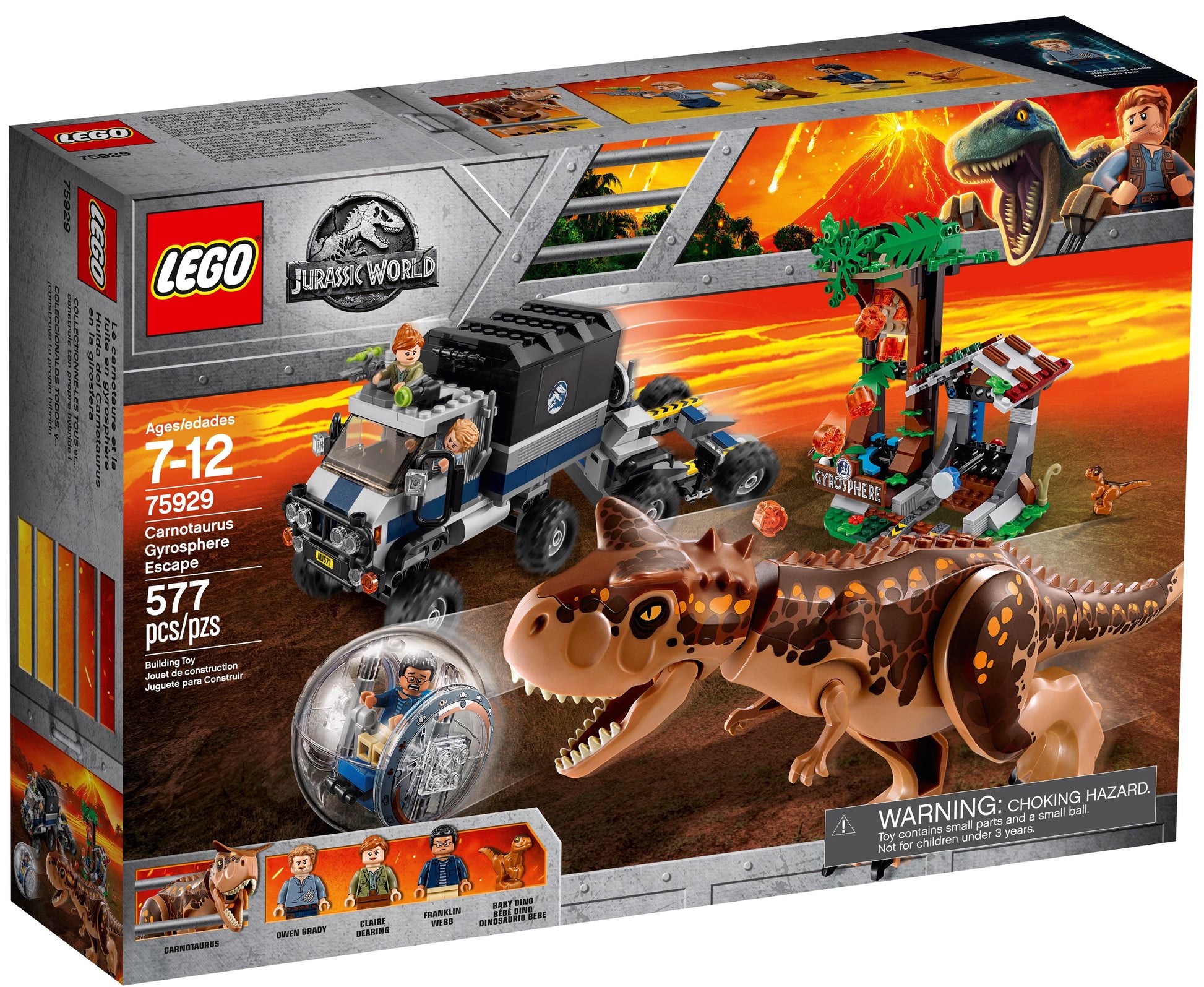 LEGO Ontsnapping van Carnotaurus 75929 Jurassic World LEGO JURASSIC WORLD @ 2TTOYS | Official LEGO shop😊🥰 LEGO €. 89.99