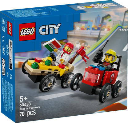 LEGO Raceauto pakket: pizzabestelwagen vs Brandweerwagen 60458 City (Pre-Order: januari 2025) LEGO CITY @ 2TTOYS | Official LEGO shop😊🥰 LEGO €. 8.49