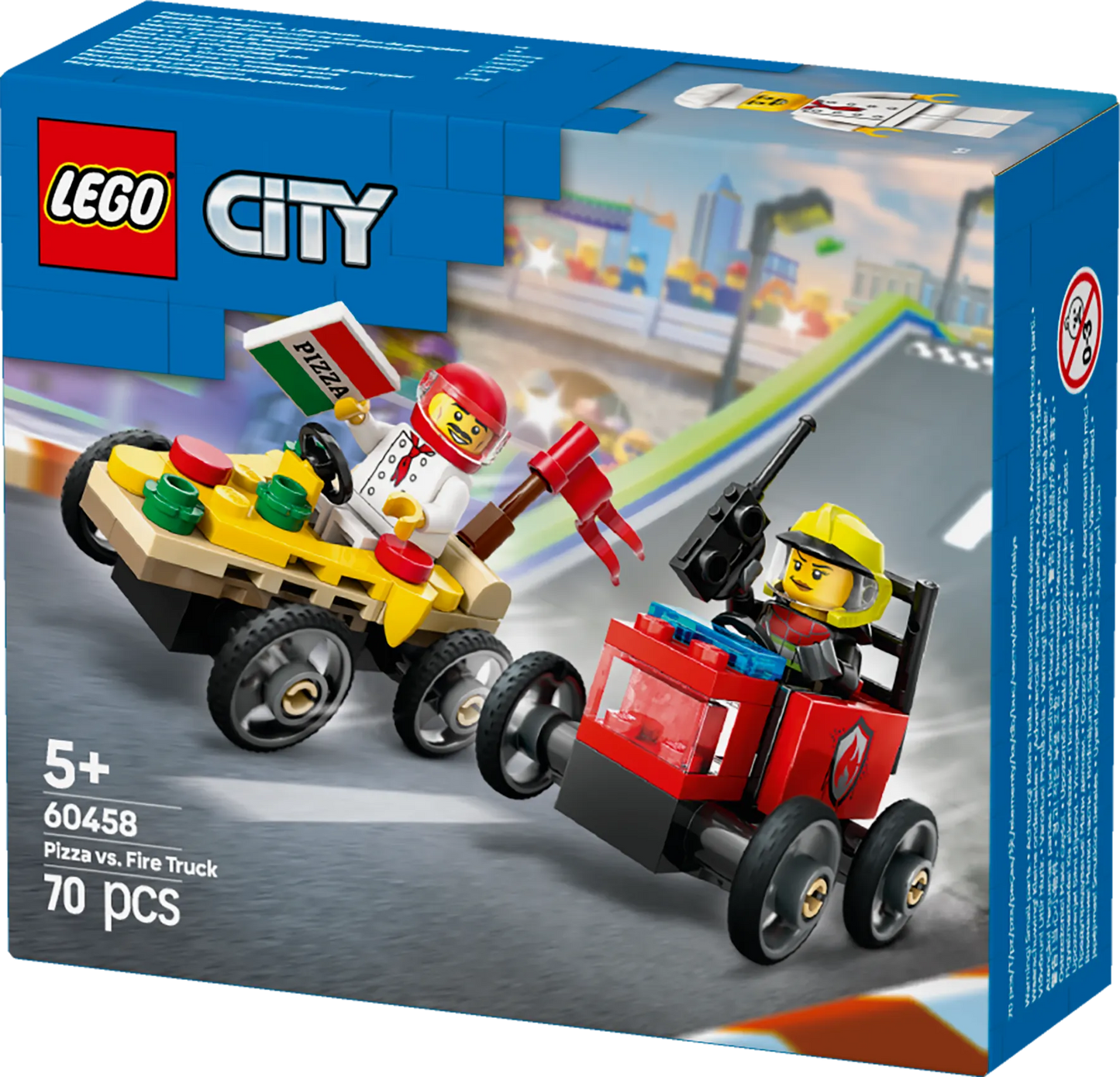 LEGO Raceauto pakket: pizzabestelwagen vs Brandweerwagen 60458 City (Pre-Order: januari 2025) LEGO CITY @ 2TTOYS | Official LEGO shop😊🥰 LEGO €. 8.49