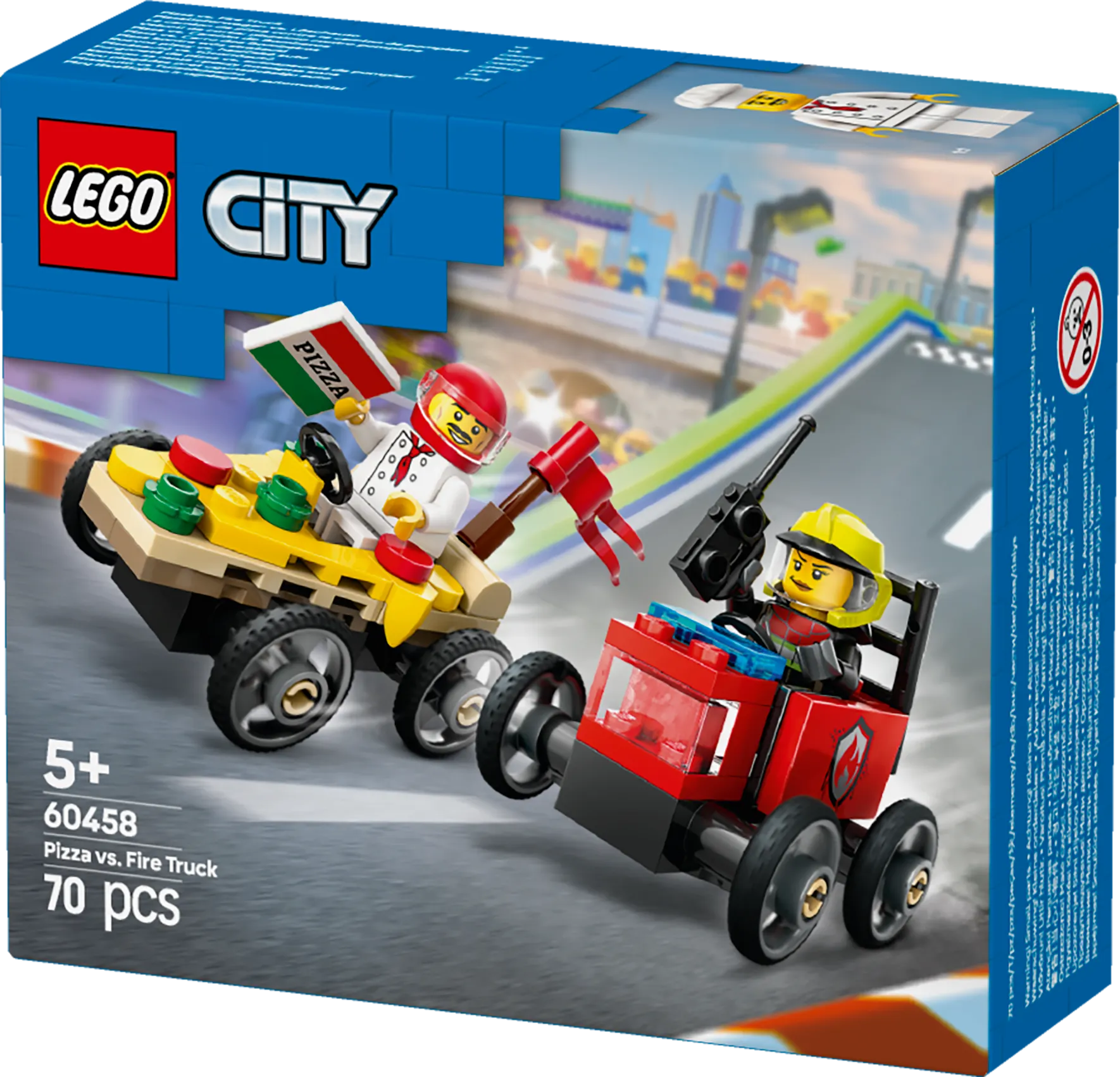 LEGO Raceauto pakket: pizzabestelwagen vs Brandweerwagen 60458 City (Pre-Order: januari 2025) LEGO CITY @ 2TTOYS | Official LEGO shop😊🥰 LEGO €. 8.49