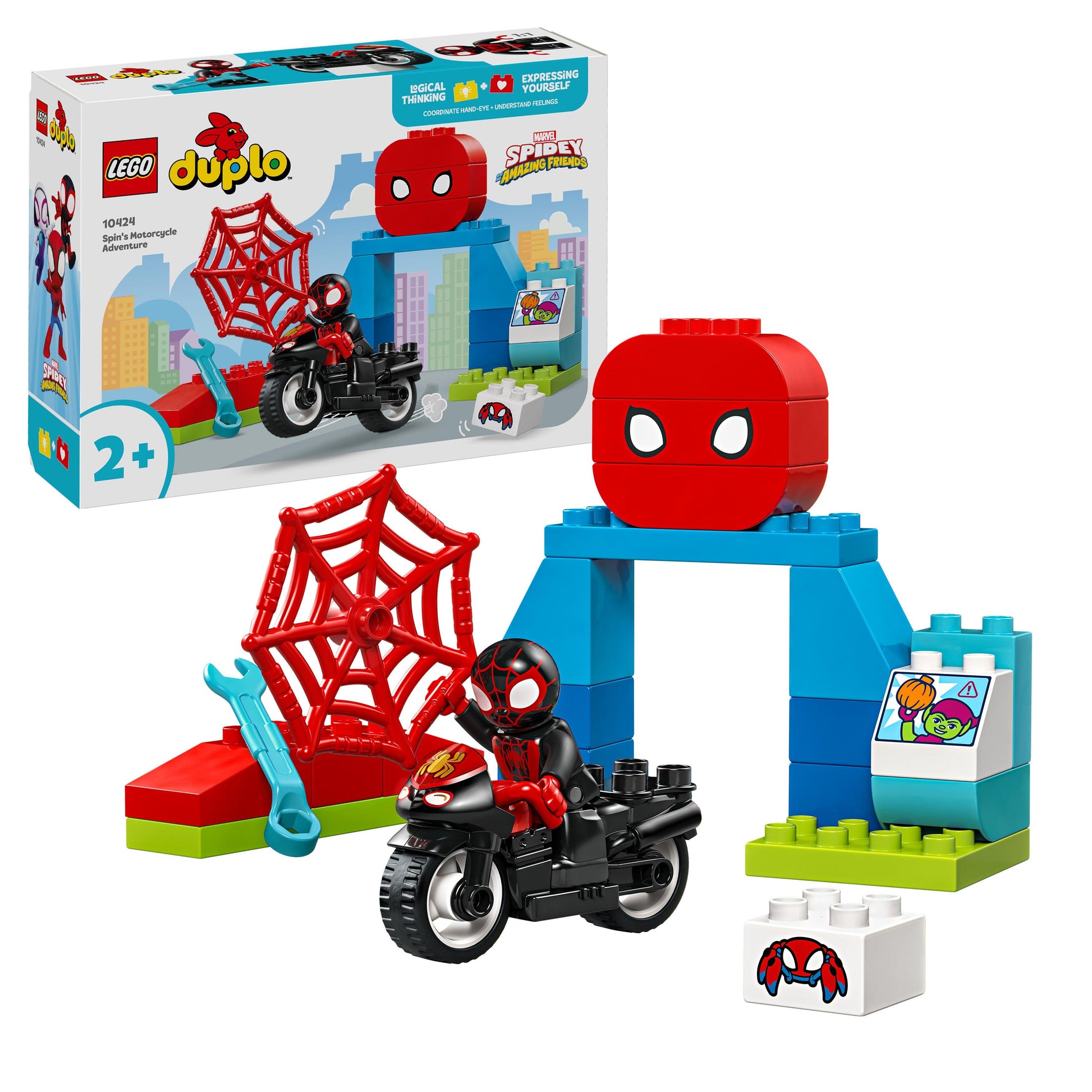 LEGO Spidy's Motorfiets avontuur 10424 Superheroes LEGO DUPLO @ 2TTOYS LEGO €. 16.49