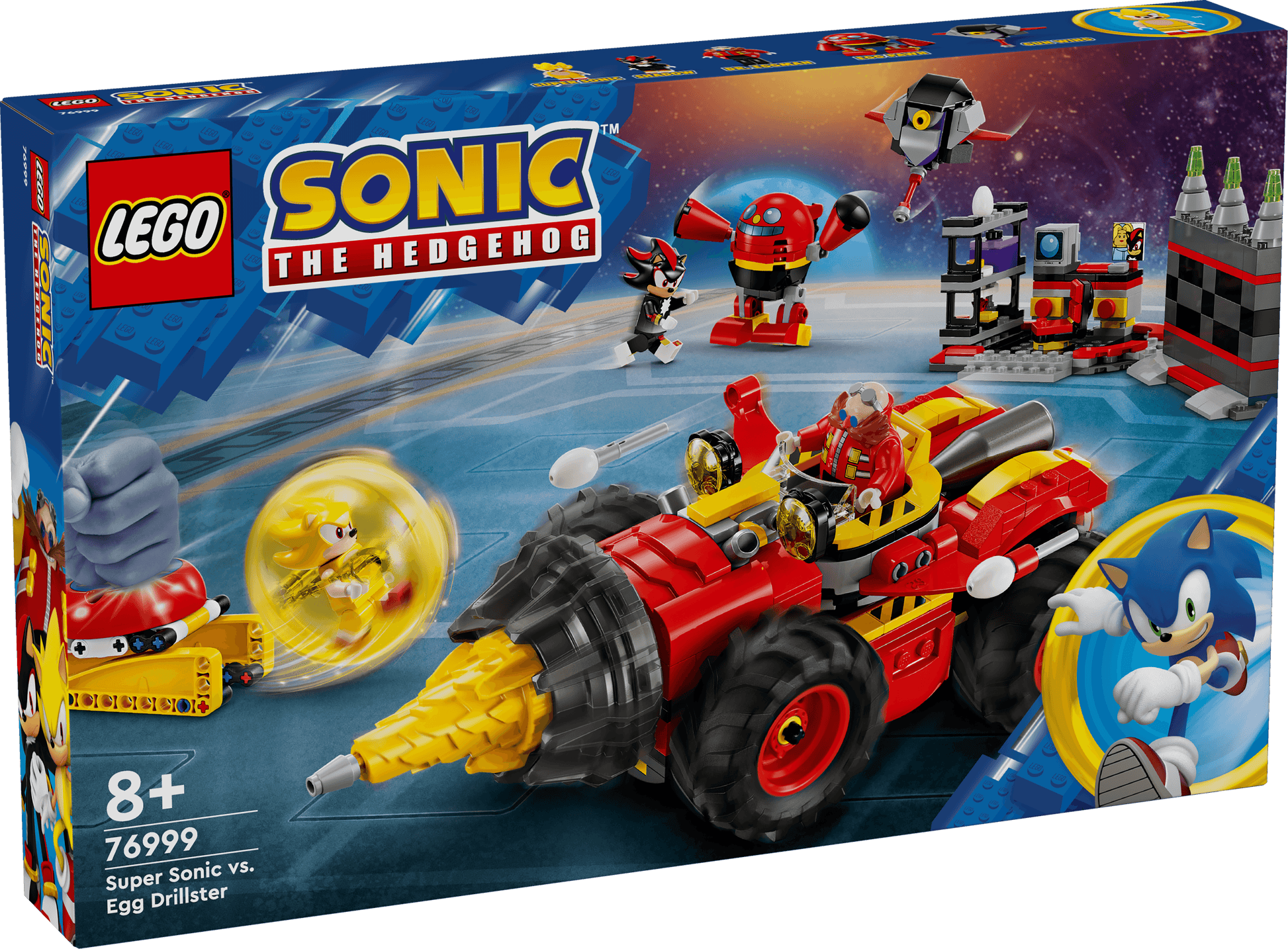 LEGO Super Sonic vs. Egg Drillster 76999 Sonic LEGO Sonic @ 2TTOYS | Official LEGO shop😊🥰 LEGO €. 67.99