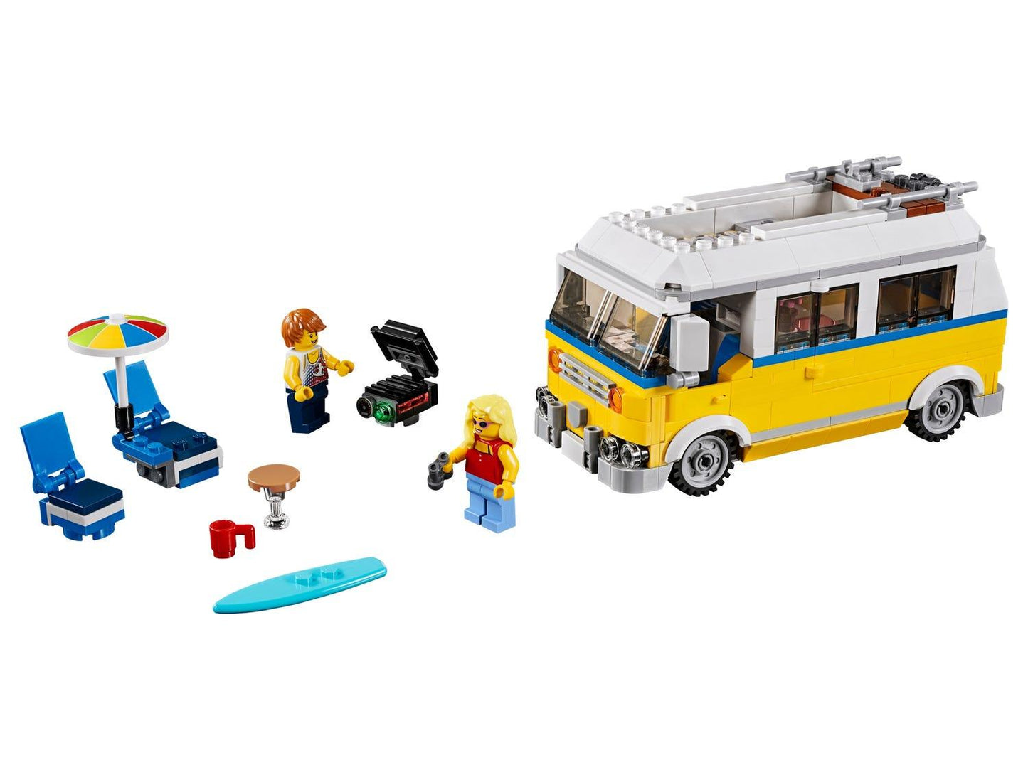 LEGO Surfersbusje Camper Van met vakantievierder 31079 Creator 3-in-1 LEGO CREATOR @ 2TTOYS | Official LEGO shop😊🥰 LEGO €. 24.99