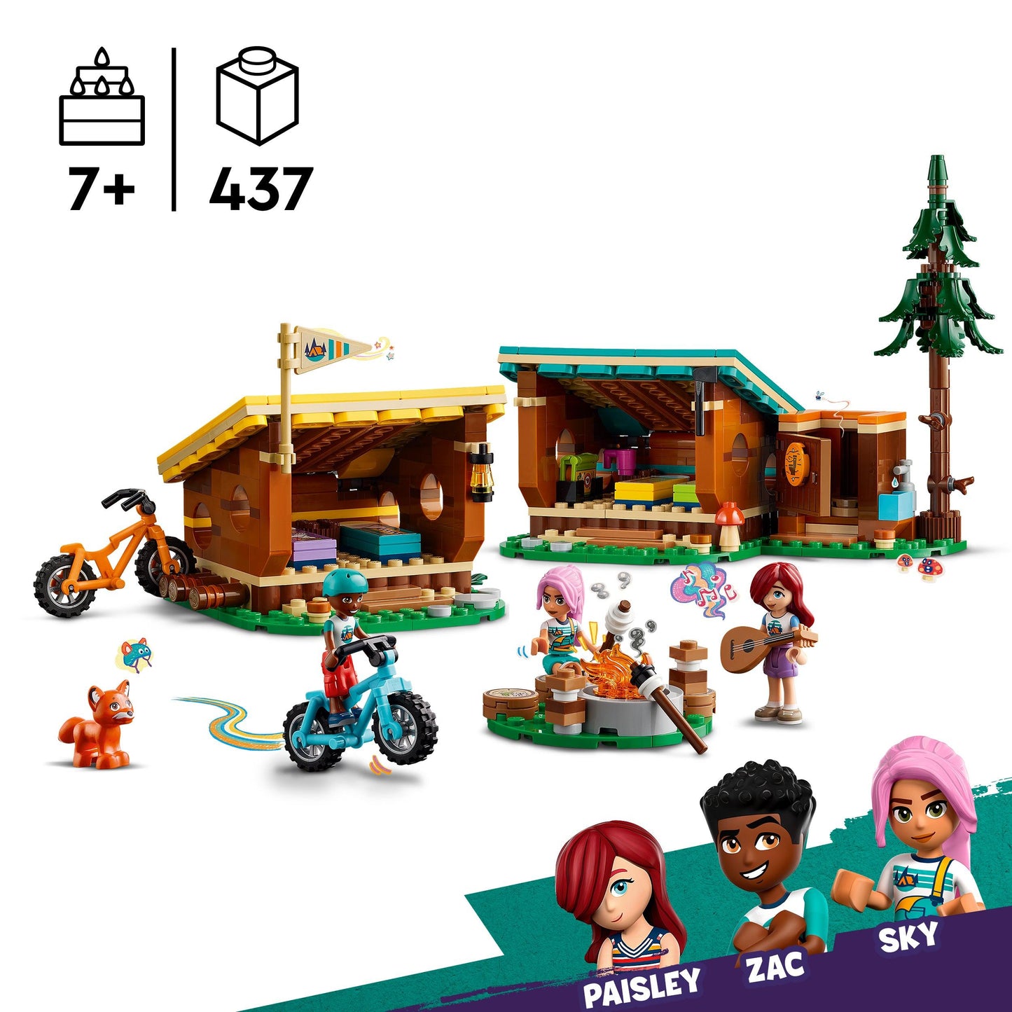 LEGO Vakantie Kamp Knusse Hutten 42624 Friends (Pre-Order: verwacht juni) LEGO Friends @ 2TTOYS LEGO €. 37.49