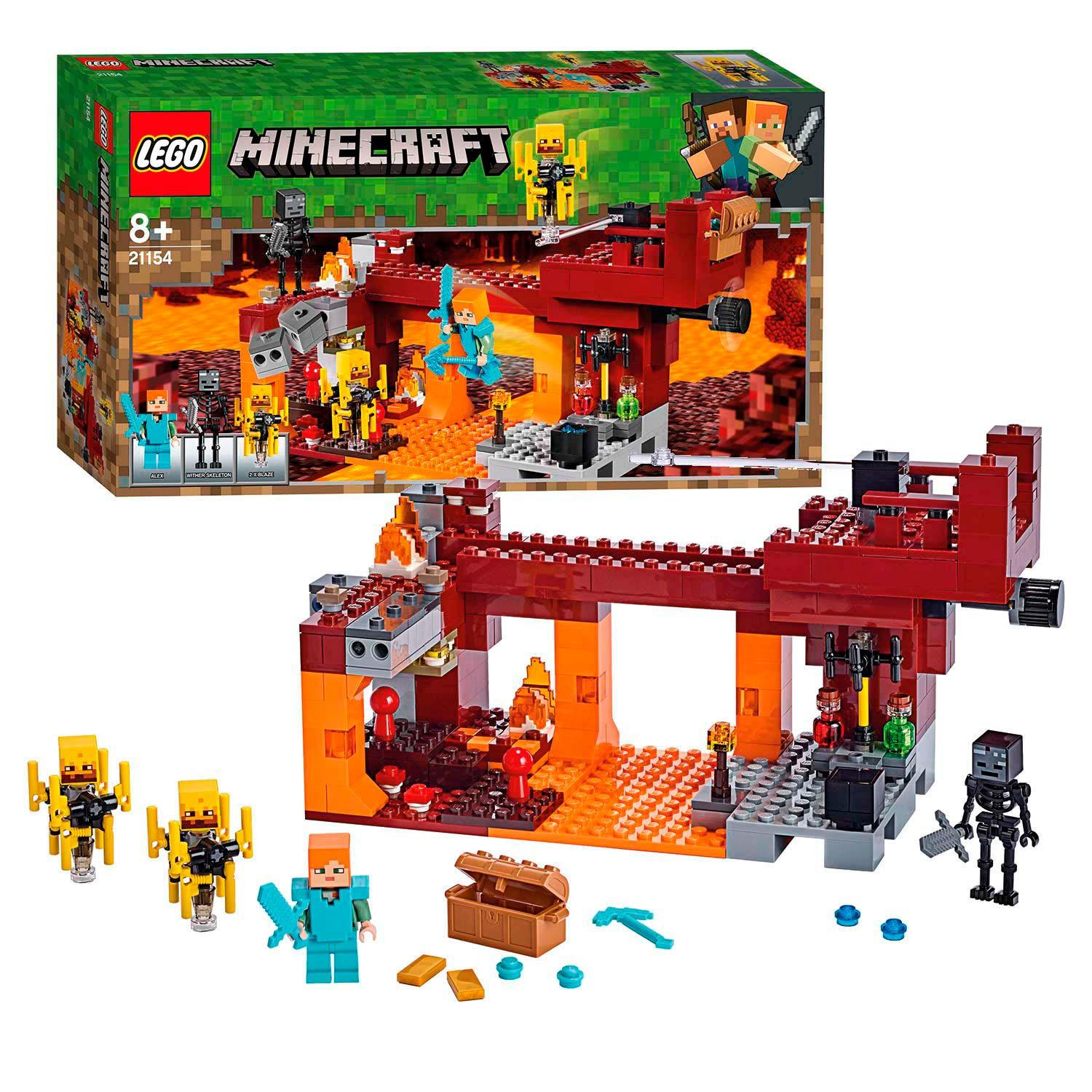 LEGO Vliegende Blaze op de Blaze brug 21154 Minecraft LEGO MINECRAFT @ 2TTOYS | Official LEGO shop😊🥰 LEGO €. 39.99