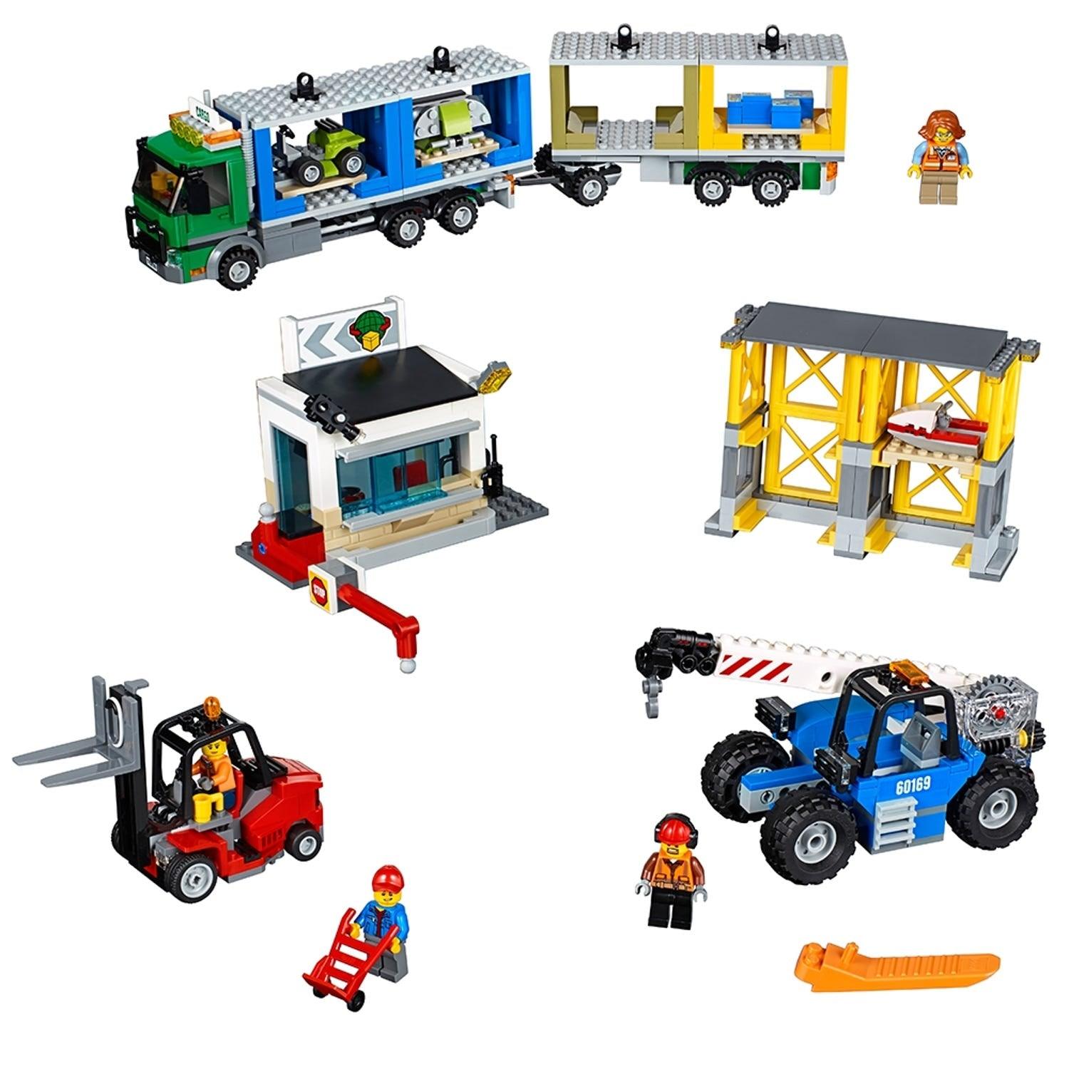 LEGO Voertuigen Transport terminal met vrachtwagen en heftruck 60169 City LEGO CITY GEWELDIGE VOERTUIGEN @ 2TTOYS | Official LEGO shop😊🥰 LEGO €. 89.98