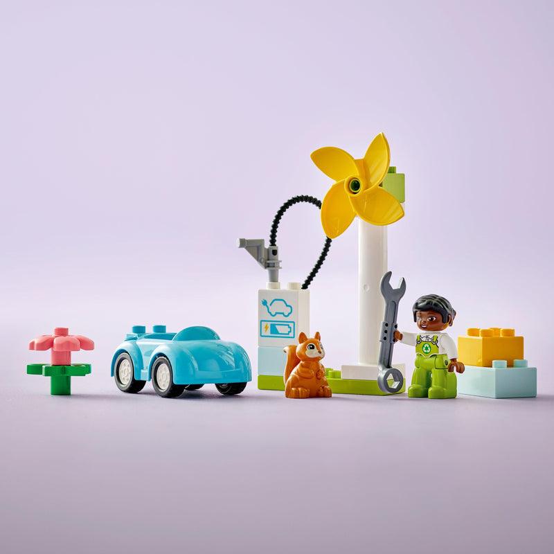 LEGO Wind turbine en electrische auto 10985 DUPLO @ 2TTOYS | Official LEGO shop😊🥰 LEGO €. 8.48