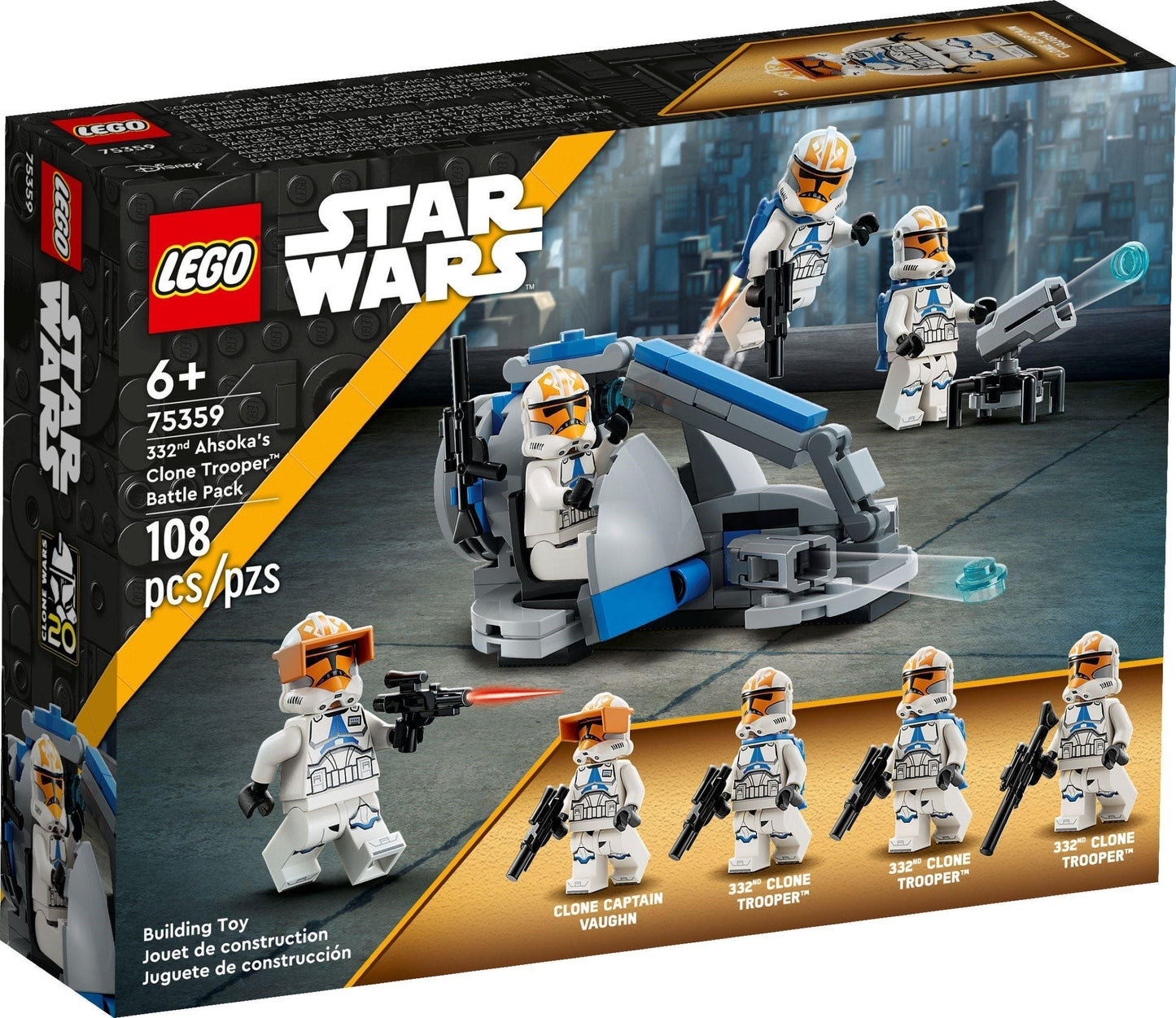 LEGO 332nd Ahsoka's Clone Trooper Battle Pack 75359 Star Wars LEGO STARWARS @ 2TTOYS | Official LEGO shop😊🥰 LEGO €. 22.99