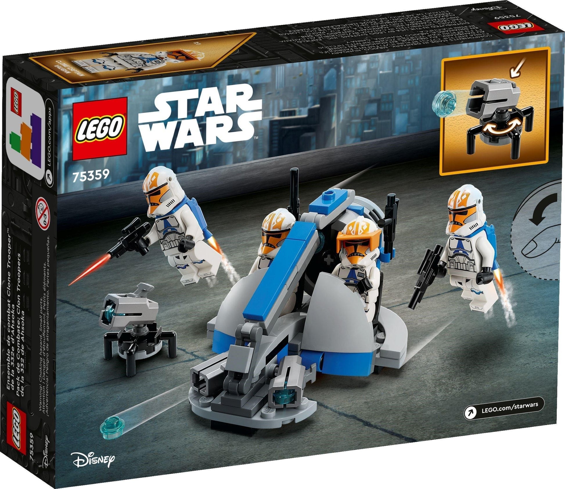 LEGO 332nd Ahsoka's Clone Trooper Battle Pack 75359 Star Wars LEGO STARWARS @ 2TTOYS | Official LEGO shop😊🥰 LEGO €. 22.99