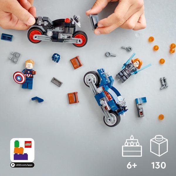 LEGO Black Widow & Captain America Motorcycles 76260 Marvel Superheroes LEGO SUPERHEROES @ 2TTOYS | Official LEGO shop😊🥰 LEGO €. 15.99