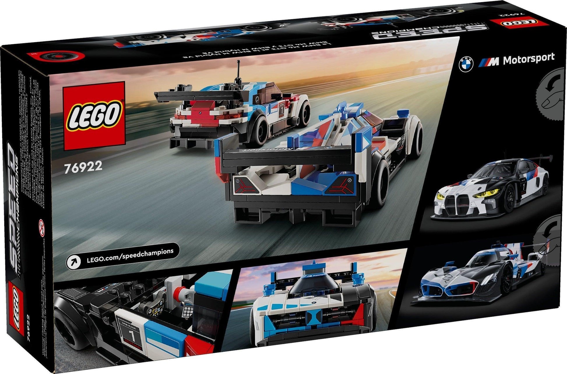 LEGO BMW M4 GT3 & BMW M Hybrid V8 Race Cars 76922 Speedchampions LEGO Speedchampions @ 2TTOYS | Official LEGO shop😊🥰 LEGO €. 49.99