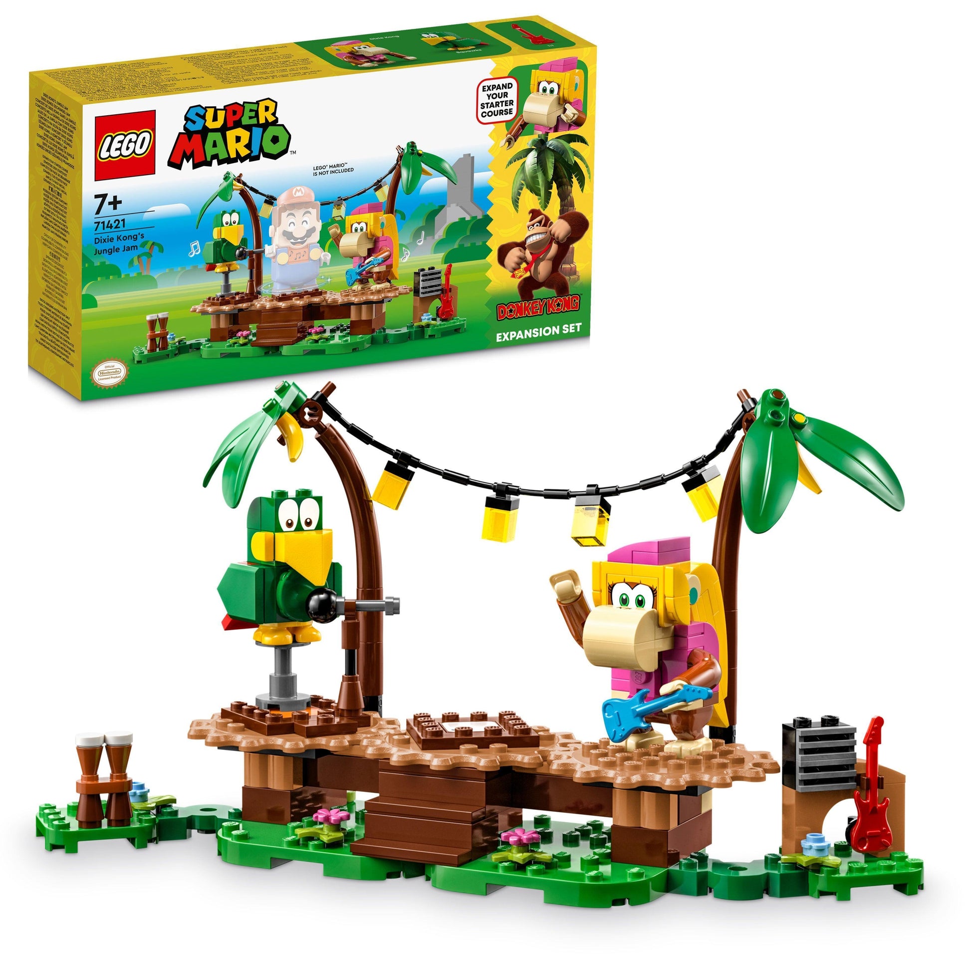 LEGO Dixie Kong's Jungle Jam Expansion Set 71421 SuperMario LEGO @ 2TTOYS | Official LEGO shop😊🥰 LEGO €. 22.48