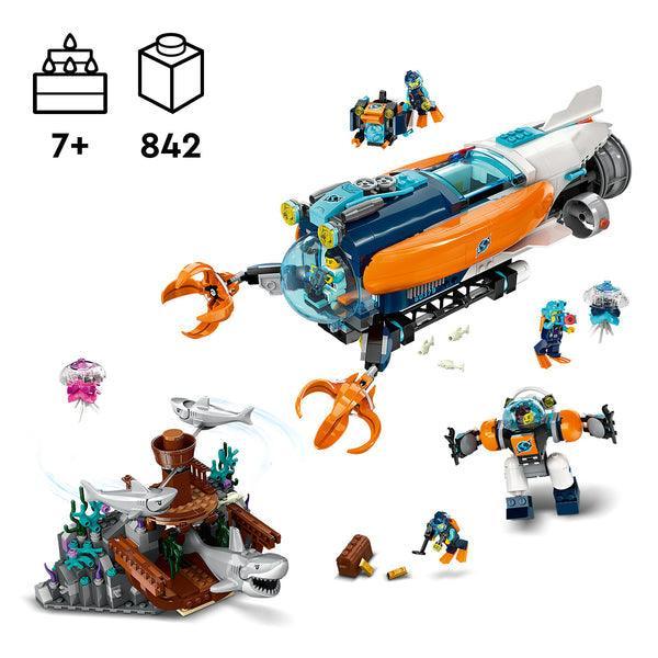 LEGO Duikboot voor diepzeeonderzoek 60379 City LEGO CITY @ 2TTOYS | Official LEGO shop😊🥰 LEGO €. 88.98