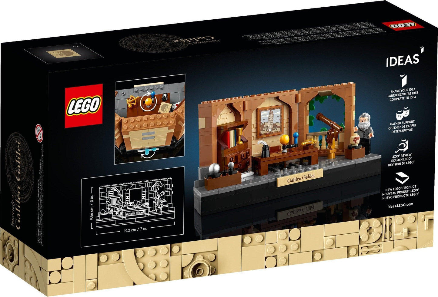 LEGO Eerbetoon aan Galileo Galilei 40595 Creator LEGO IDEAS @ 2TTOYS | Official LEGO shop😊🥰 LEGO €. 19.99