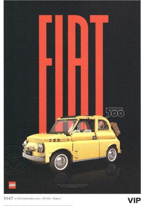 LEGO Fiat Art Print 5 - Modern 5006307 Gear LEGO Gear @ 2TTOYS | Official LEGO shop😊🥰 LEGO €. 0.00