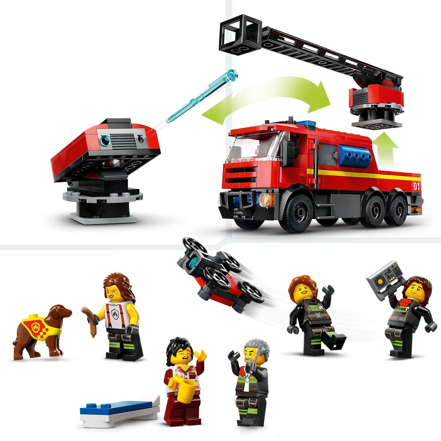 LEGO Fire Station with Fire Engine 60414 City LEGO CITY @ 2TTOYS | Official LEGO shop😊🥰 LEGO €. 79.99