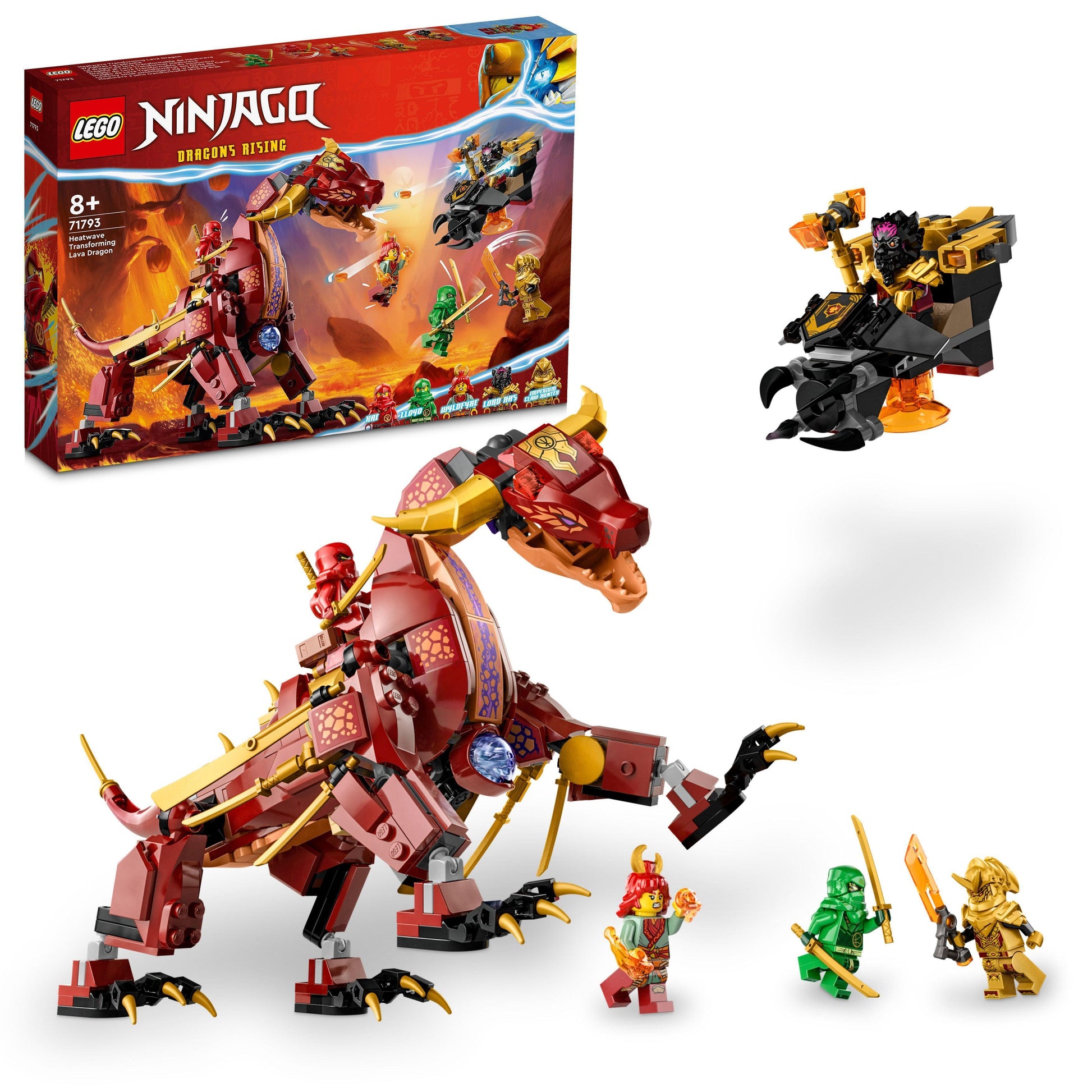 LEGO Heatwave Transforming Lava Dragon 71793 Ninjago LEGO NINJAGO @ 2TTOYS | Official LEGO shop😊🥰 LEGO €. 44.98